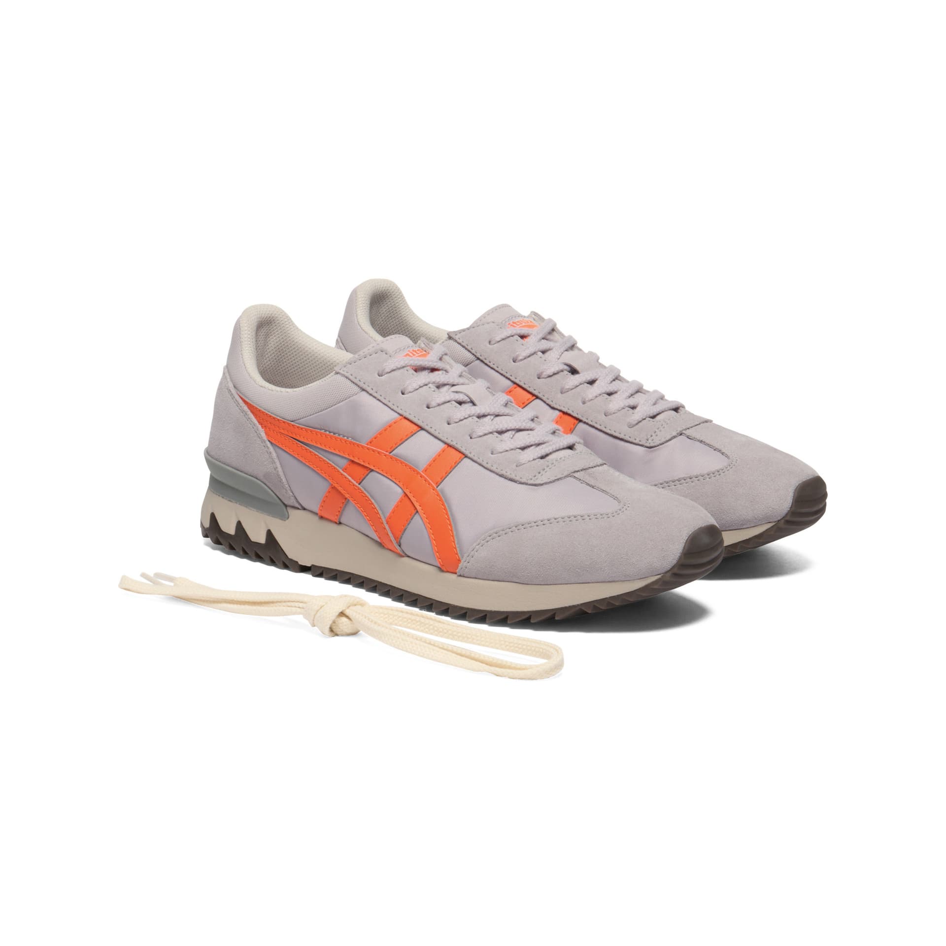 Кроссовки Onitsuka Tiger California 78 EX Повседневная обувь Низкие кеды Фиолетовый Серый Оранжевый Унисекс - изображение 3