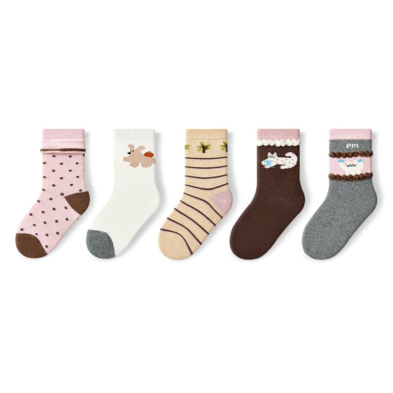 PRIMEET Cute Pet Design (5 пар) Kids Socks - изображение 1