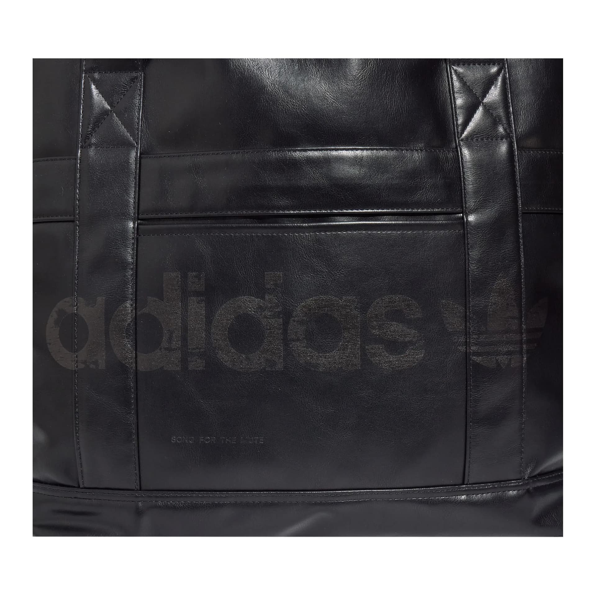 Мини-сумка Adidas Originals X SONG for THE MUTE Коллаборация ПУ (полиуретан) с синтетической кожей сумка через плечо унисекс черный - изображение 5
