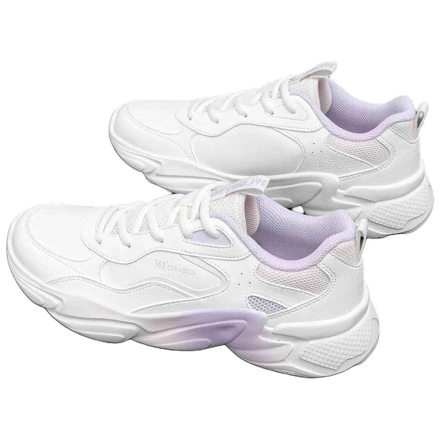 Кроссовки 361° Ice Cream Shoes Повседневная обувь Low Топ Перьевой белый Микро-виноградный фиолетовый Женские - изображение 3