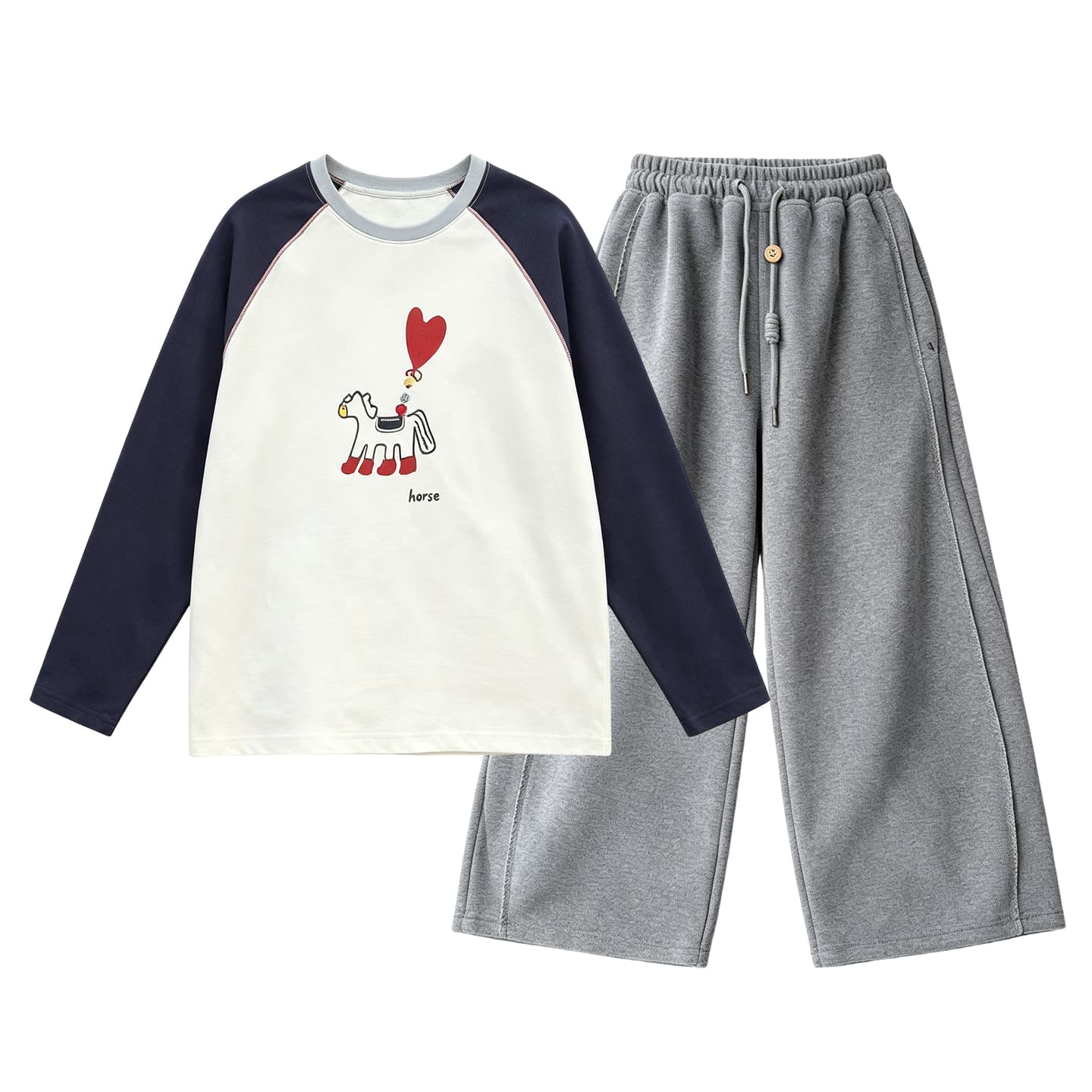 SHIBU 99983 Топ+Штаны Kids Повседневный Спортивный Костюм Комплекты - изображение 1