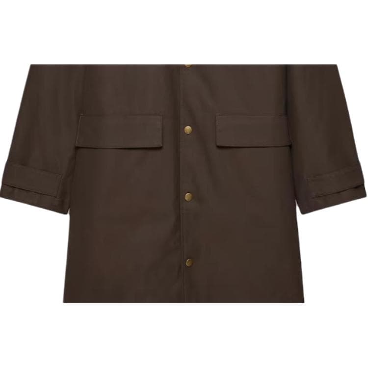 ARITZIA SS26 TNA Расслабленный Восковый Хлопковый Тренчкот Тренчкот Женский - изображение 3