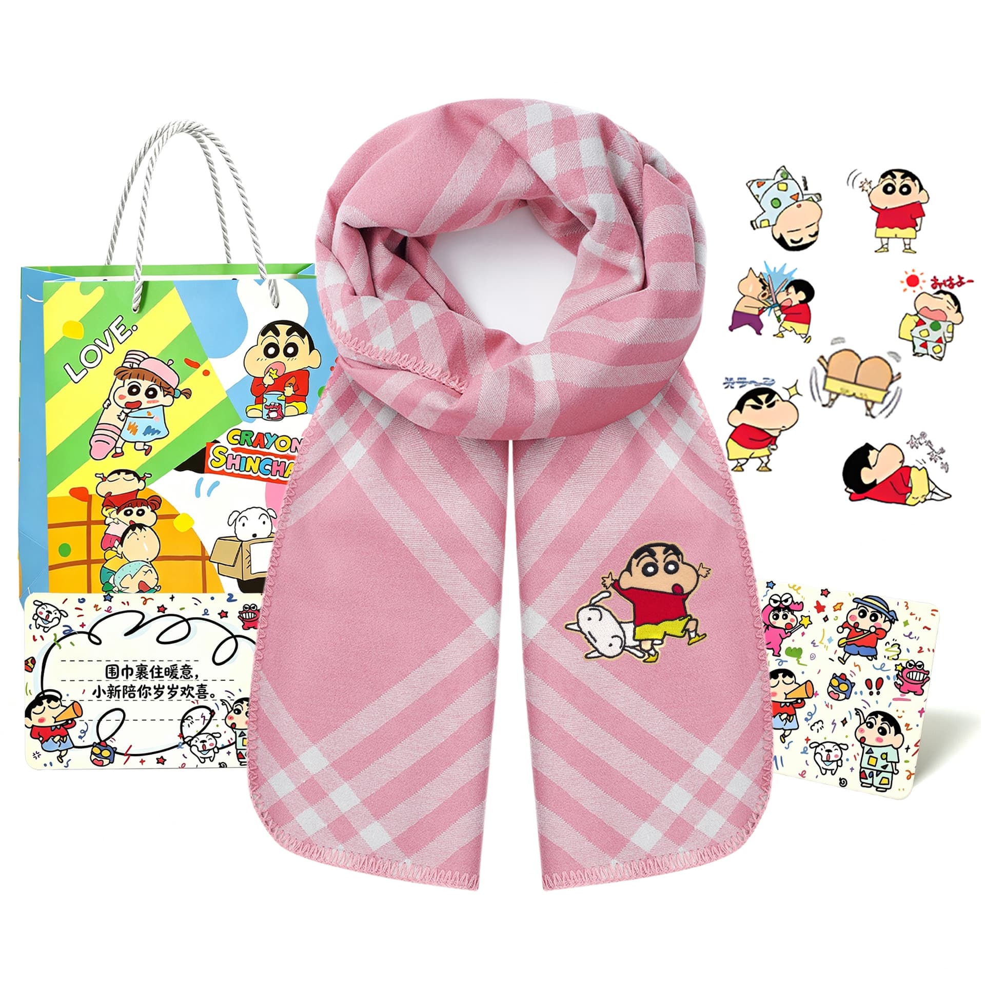 Шарф Crayon Shinchan Полиамид Knit Scarves Unisex - изображение 1