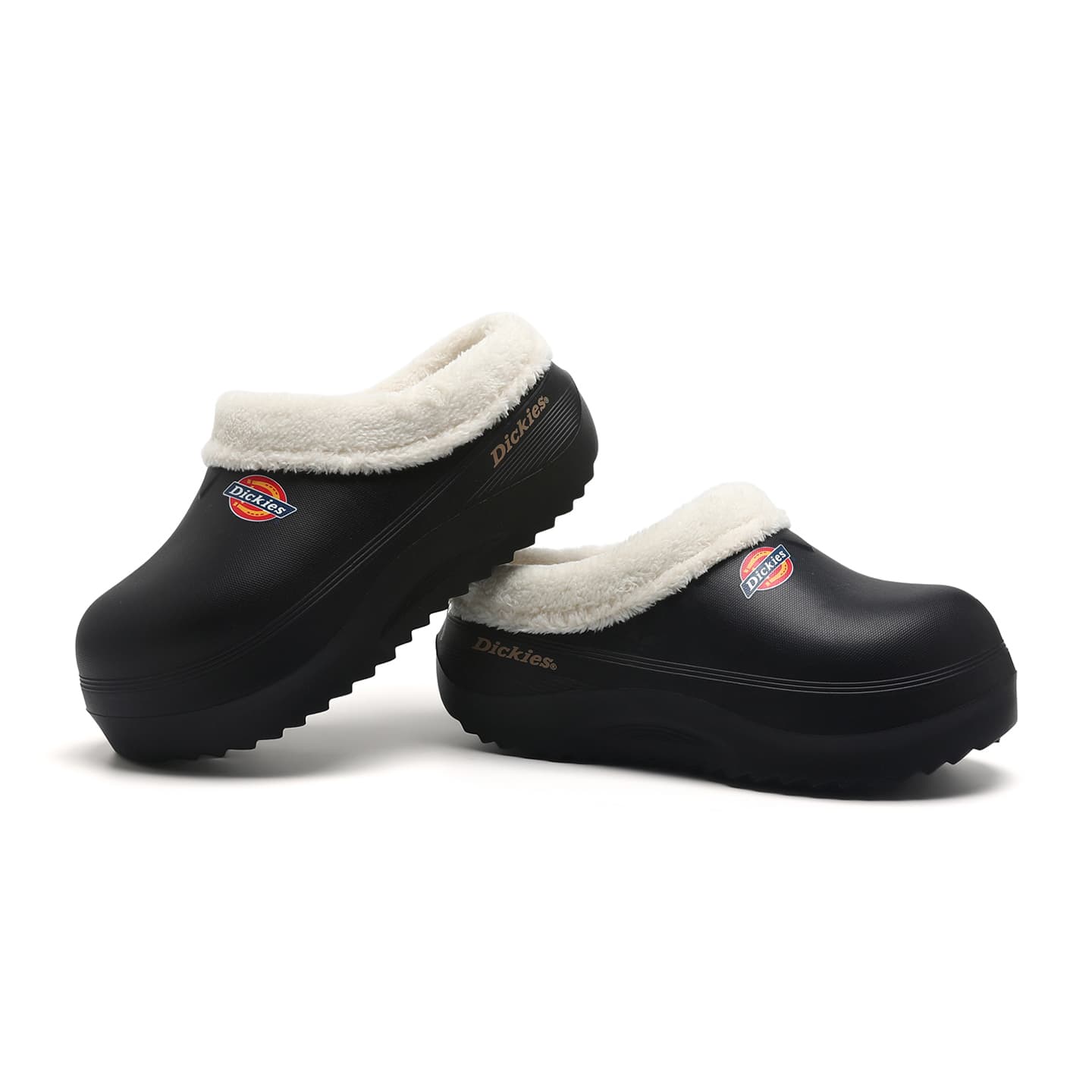 Сандалии dickies Флисовая подкладка Теплоизоляционный Платформа Удобный ЭВА Закрытые тапочки Унисекс Черный - изображение 5
