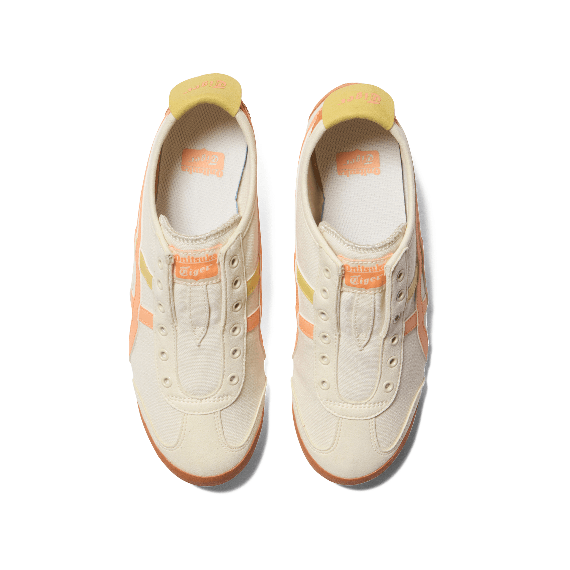 Кроссовки Onitsuka Tiger MEXICO 66 Slip-On Low-Top Повседневная Обувь Унисекс Бежевая - изображение 5