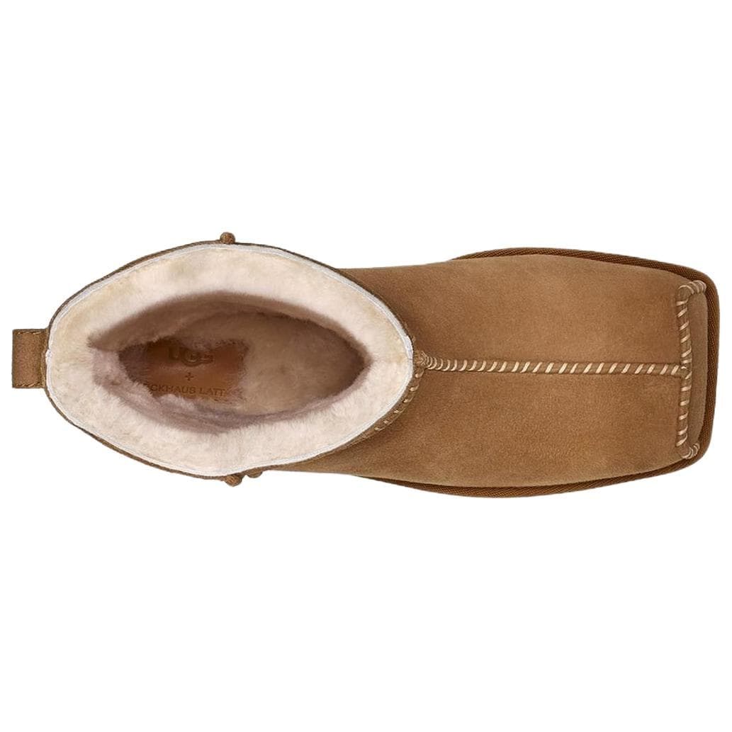 Ботинки зимние ugg Средней длины Сноубутсы Женские Коричневый - изображение 5