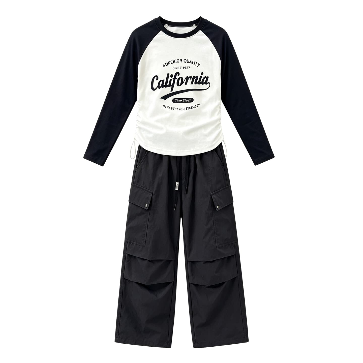 SHIBU 99954 Топ+Штаны Kids Повседневный Спортивный Костюм Комплекты - изображение 1
