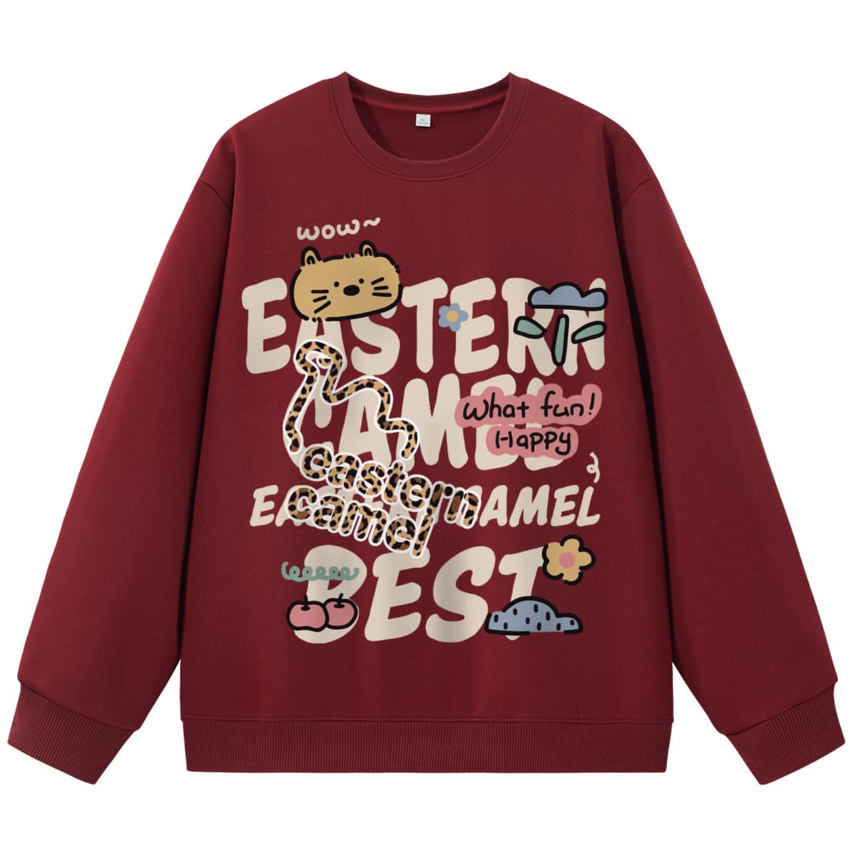 Худи EASTERN CAMEL Бургундский Унисекс Толстовки - изображение 1