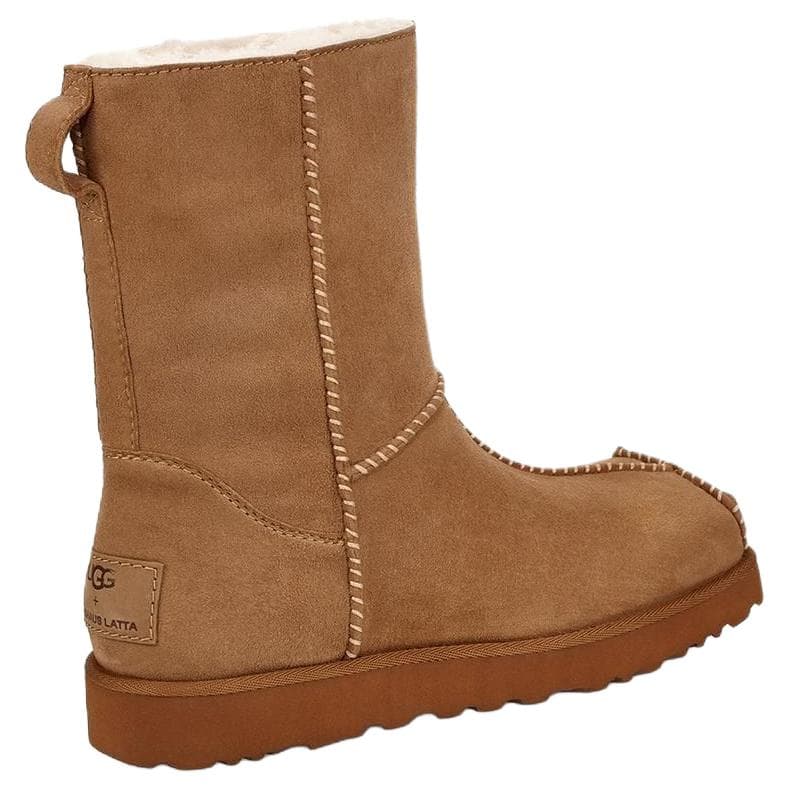 Ботинки зимние ugg Средней длины Сноубутсы Женские Коричневый - изображение 6