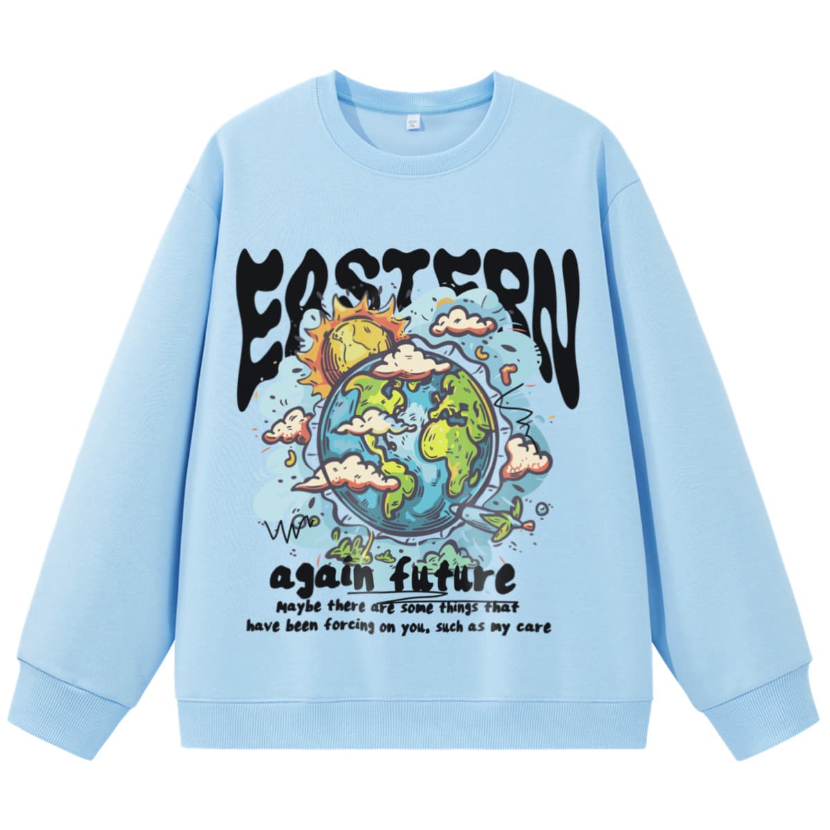Худи EASTERN CAMEL Светло-синий Унисекс Толстовки - изображение 1