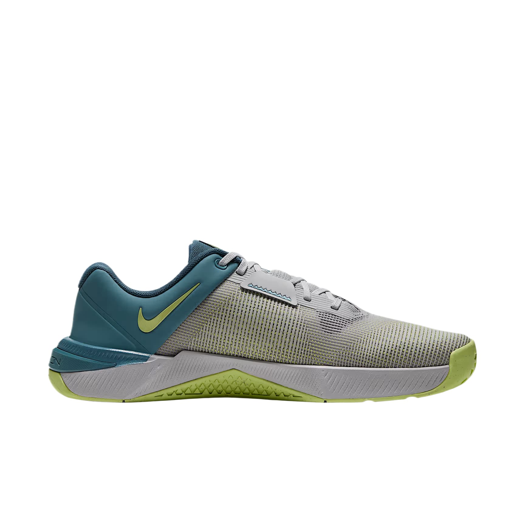 Кроссовки для спортзала NIKE Metcon 10 Тренировочные кроссовки Низкий верх Туманно-серый Дымчато-синий Новый Сланцево-синий Светло-лимонный цвет Мужской - изображение 2