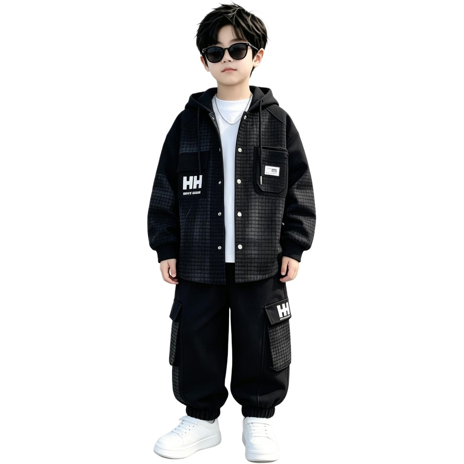 BOBBY ABLEY Черный (Одежда Комплекты) Kids Повседневные Спортивные Костюмы Комплекты - изображение 1