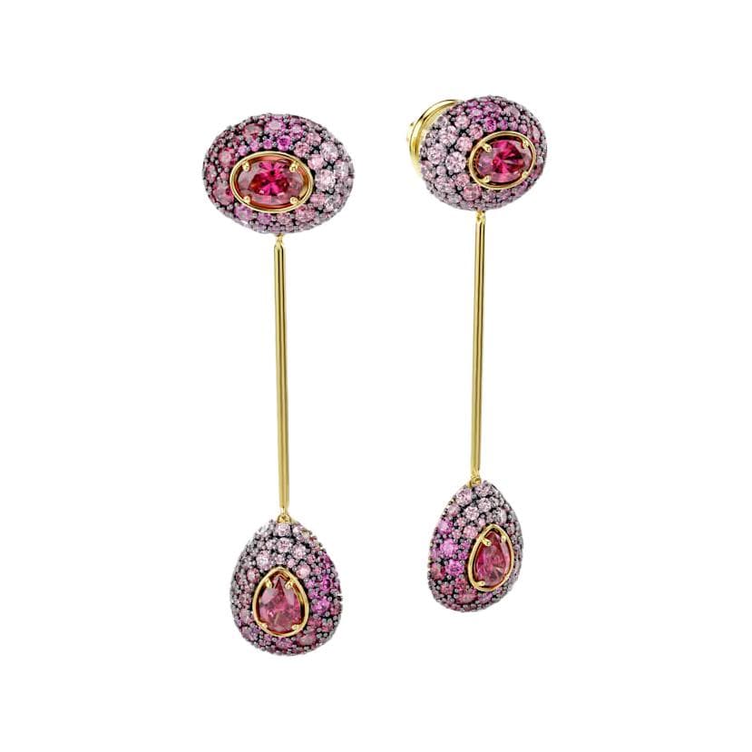 Серьги Swarovski Sublima Серьги с кубическим цирконием Унисекс Розовый Красный Розовый Фиолетовый Золото - изображение 3