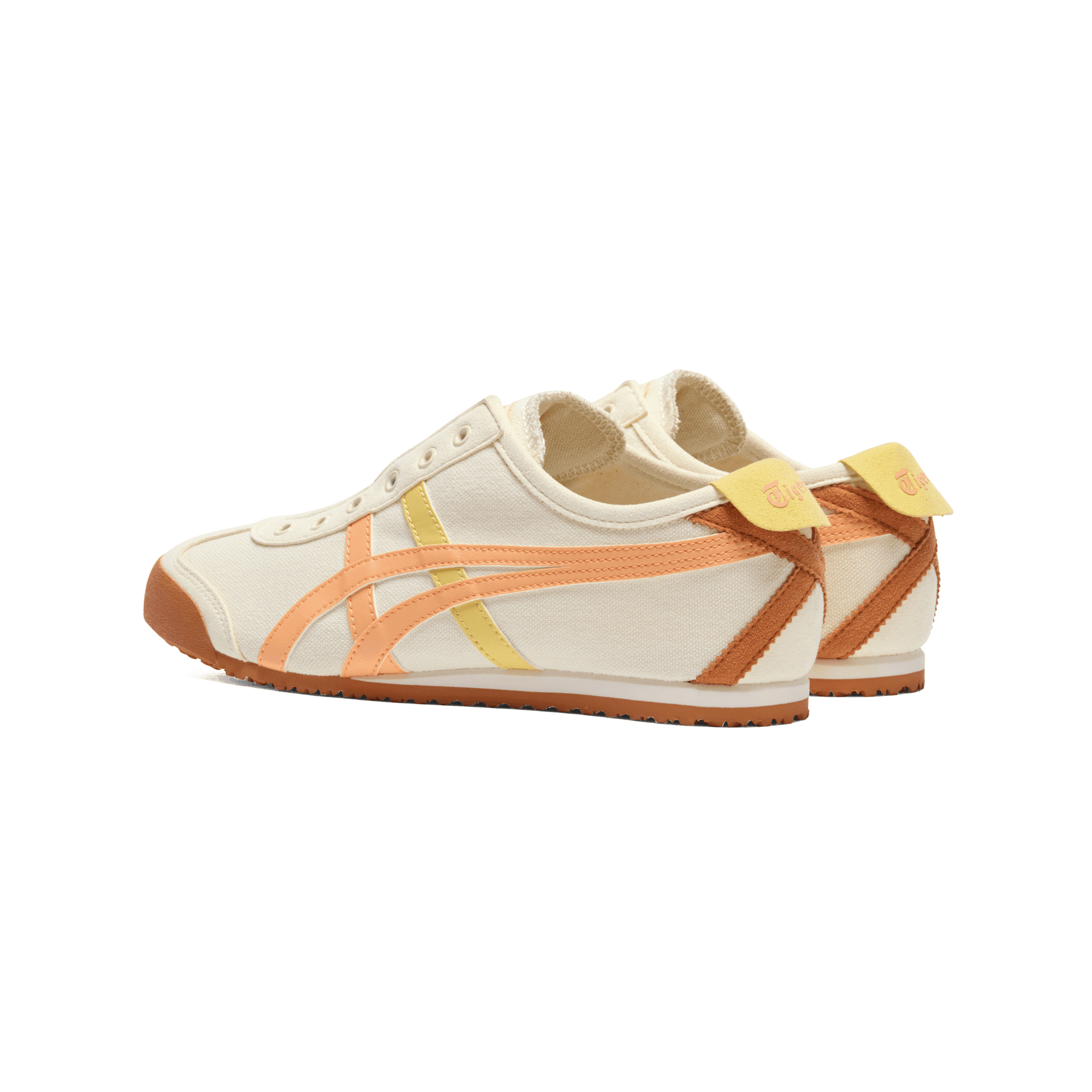 Кроссовки Onitsuka Tiger MEXICO 66 Slip-On Low-Top Повседневная Обувь Унисекс Бежевая - изображение 4