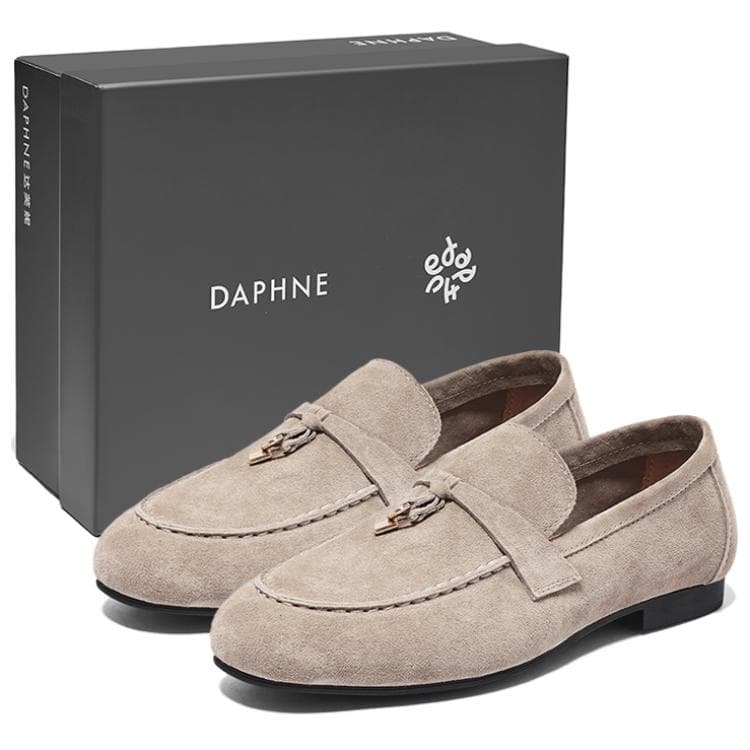 Тапочки DAPHNE Свиной спилок Повседневная обувь 2 см Женская - изображение 3