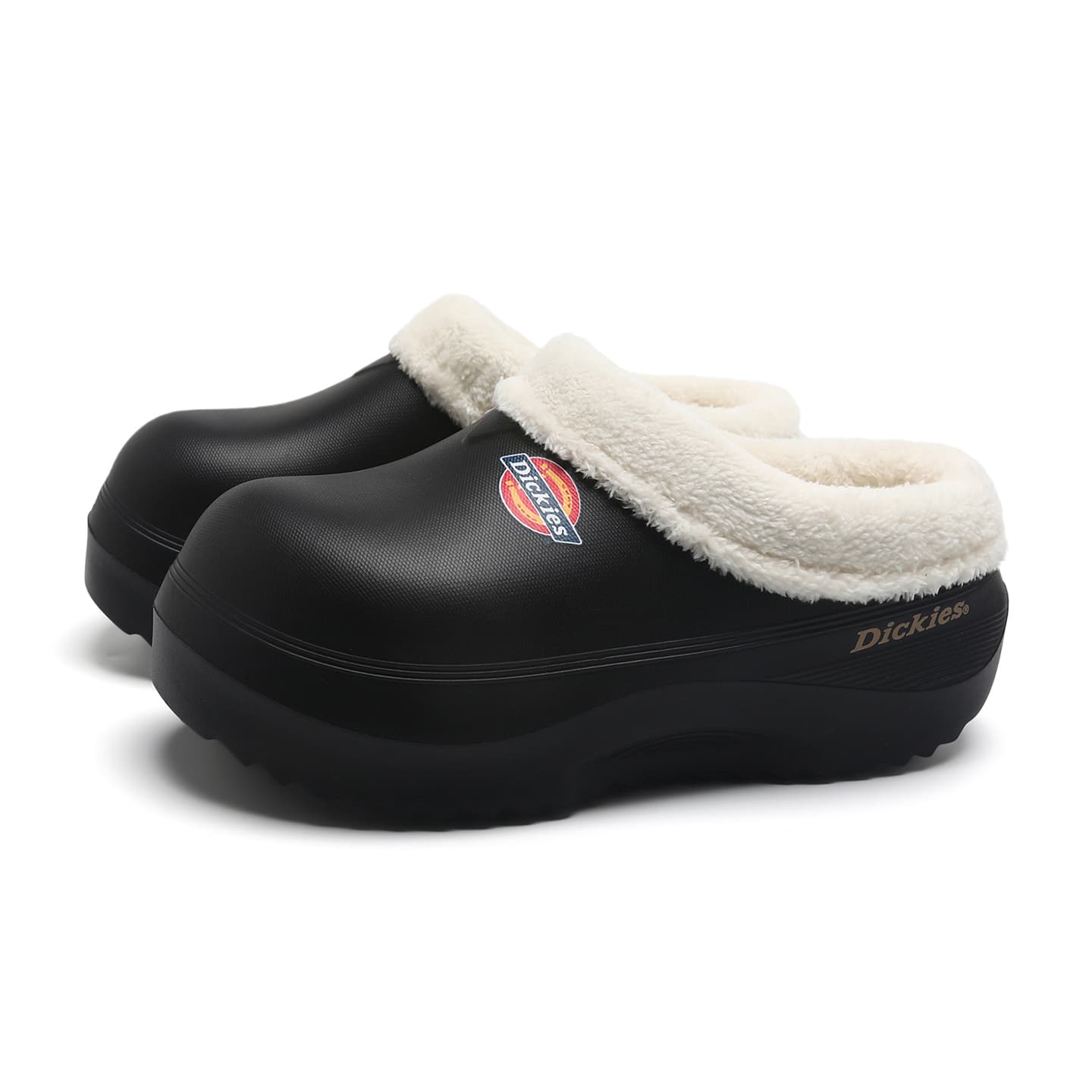 Сандалии dickies Флисовая подкладка Теплоизоляционный Платформа Удобный ЭВА Закрытые тапочки Унисекс Черный - изображение 2