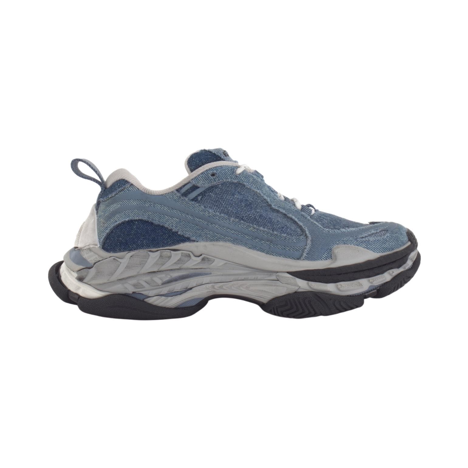 Кроссовки Balenciaga Triple S.2 Массивные кроссовки Low Топ Синий Женские - изображение 2