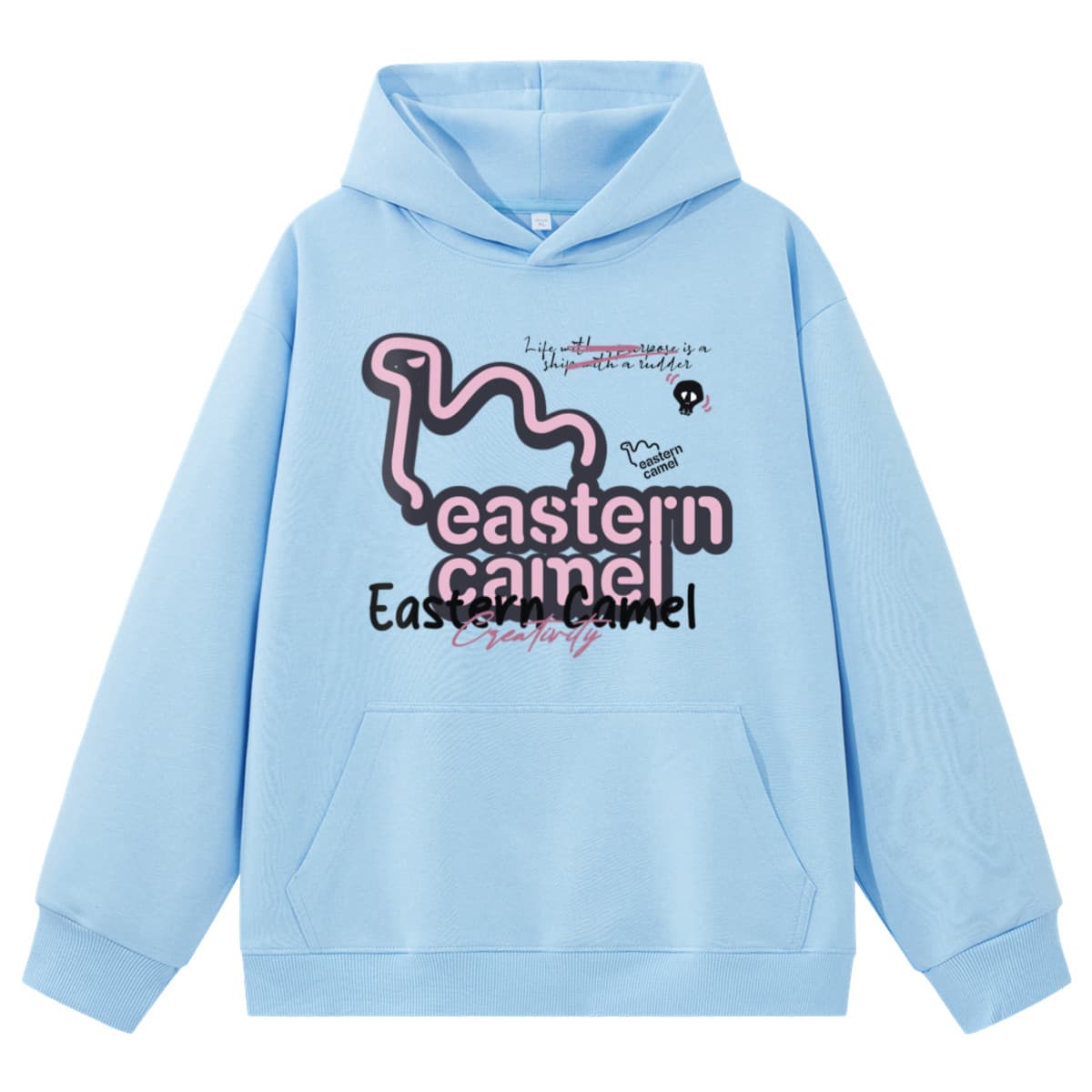 Худи EASTERN CAMEL Светло-синий Унисекс Толстовки - изображение 1