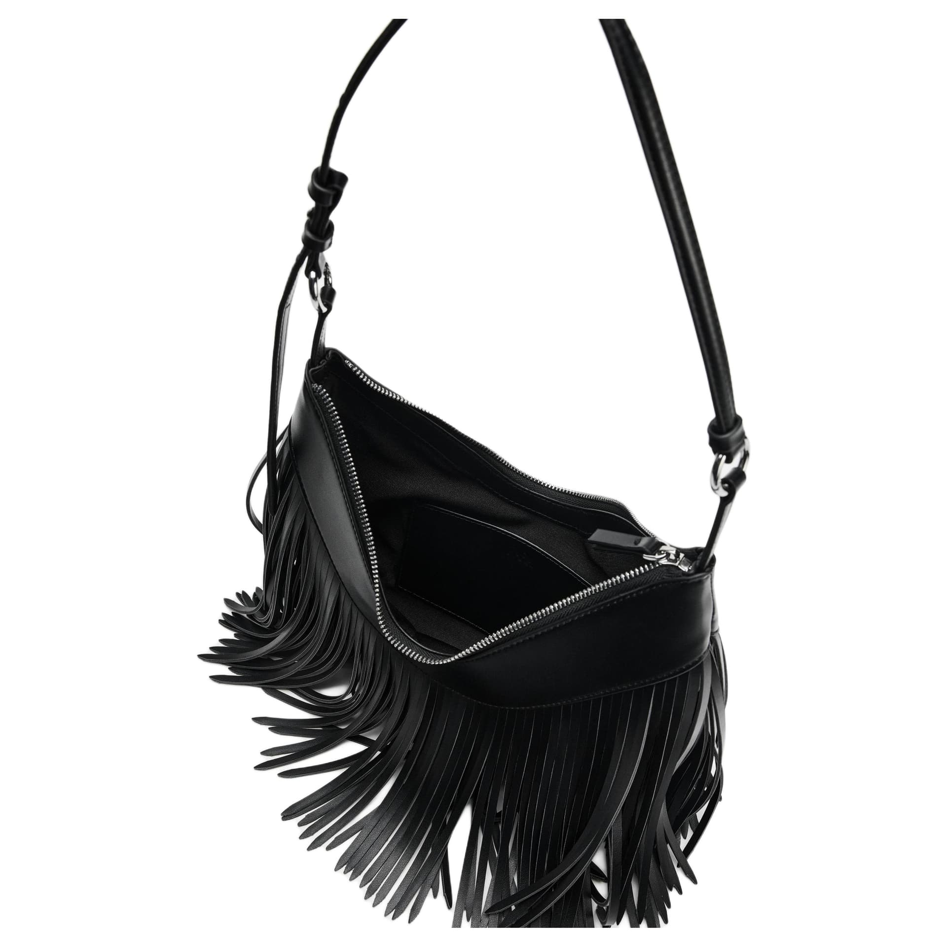 Мини-сумка zara PU (полиуретан) Сумки через плечо Женские Черный - изображение 4