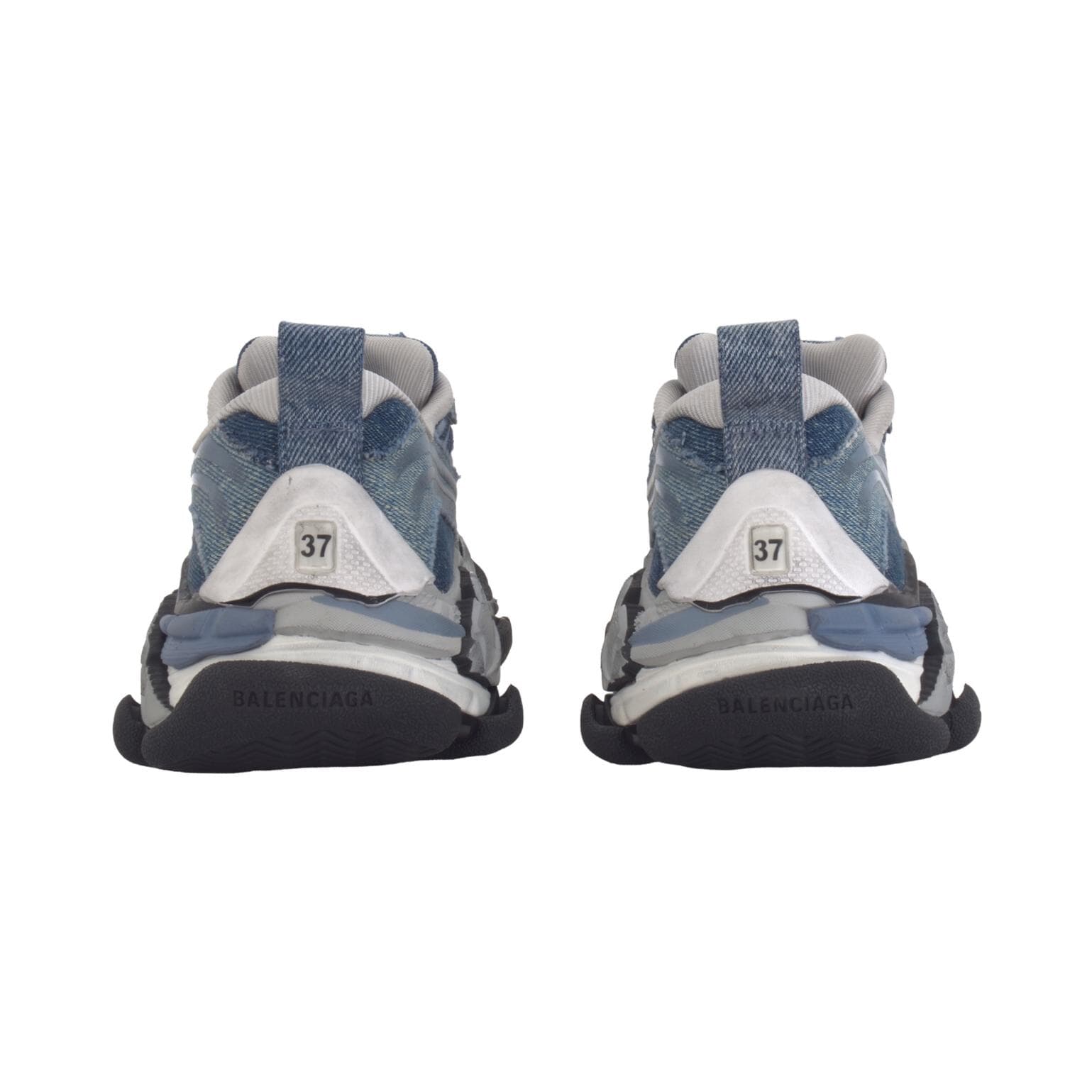 Кроссовки Balenciaga Triple S.2 Массивные кроссовки Low Топ Синий Женские - изображение 5