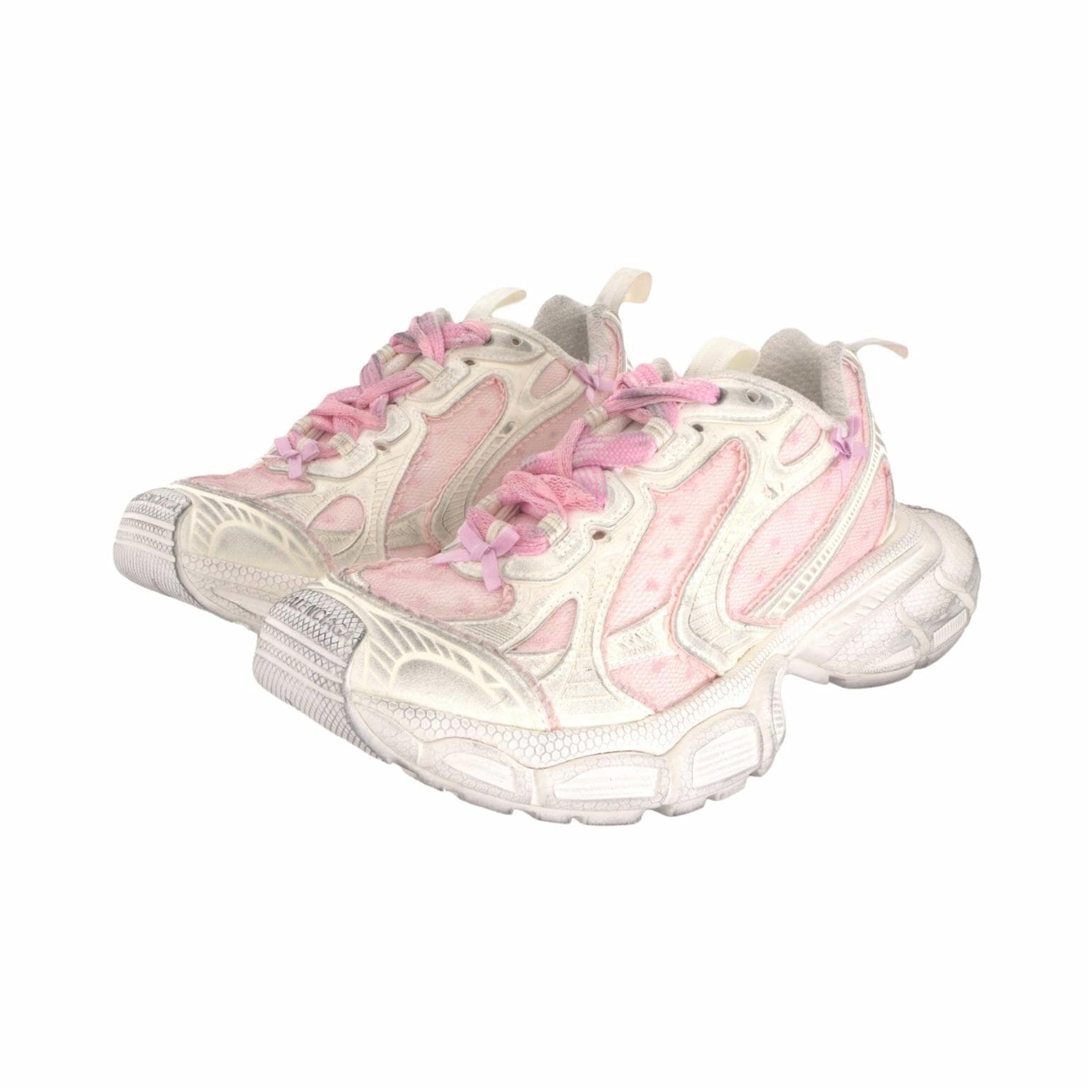 Кроссовки Balenciaga 3XL массивные кроссовки Low Top Белый Розовый Красный Женские - изображение 3