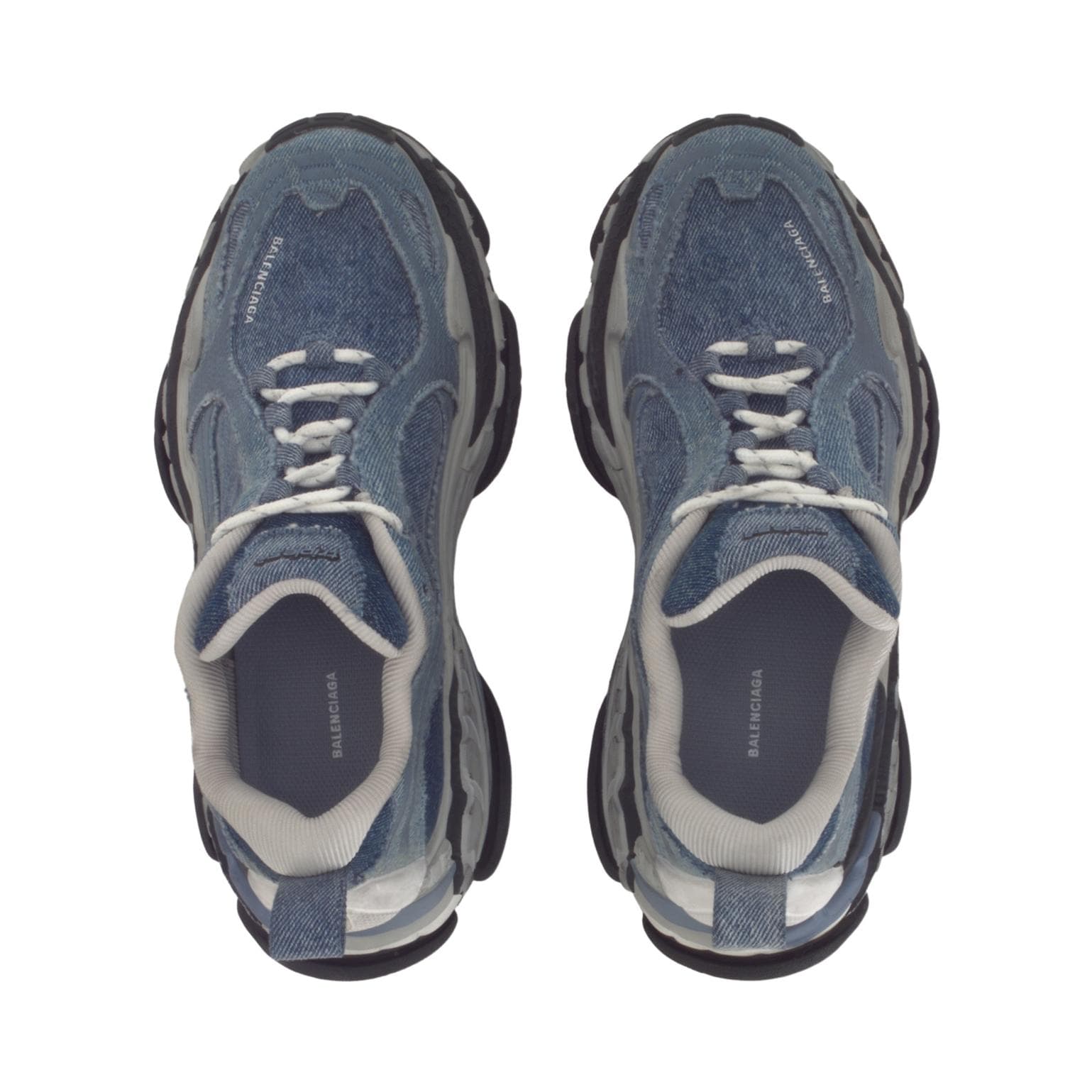 Кроссовки Balenciaga Triple S.2 Массивные кроссовки Low Топ Синий Женские - изображение 4