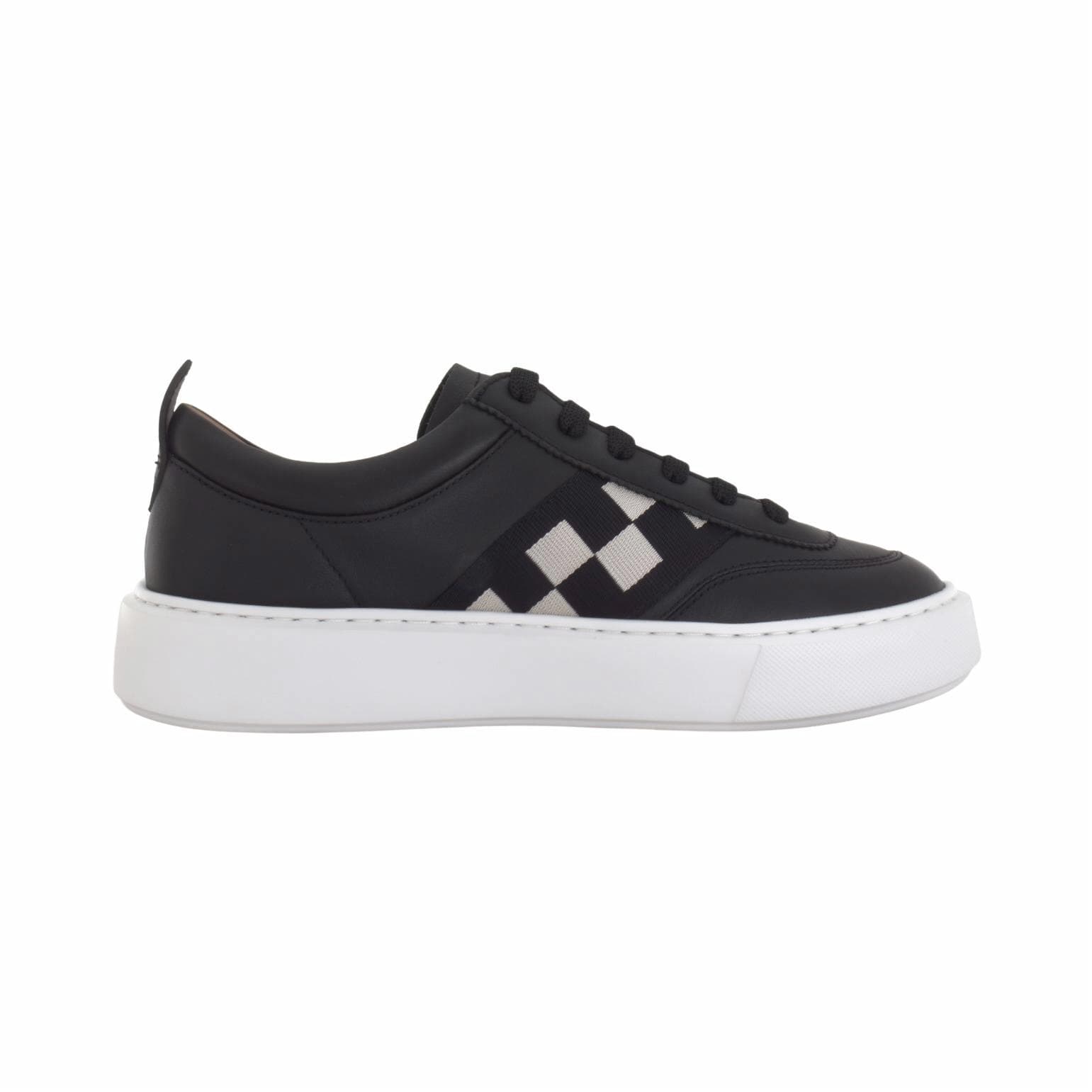 Кроссовки BALLY Низкие кроссовки для скейтбординга из коровьей кожи мужские черные - изображение 2
