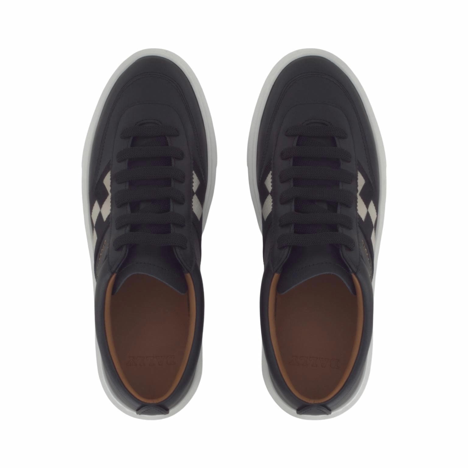 Кроссовки BALLY Низкие кроссовки для скейтбординга из коровьей кожи мужские черные - изображение 4