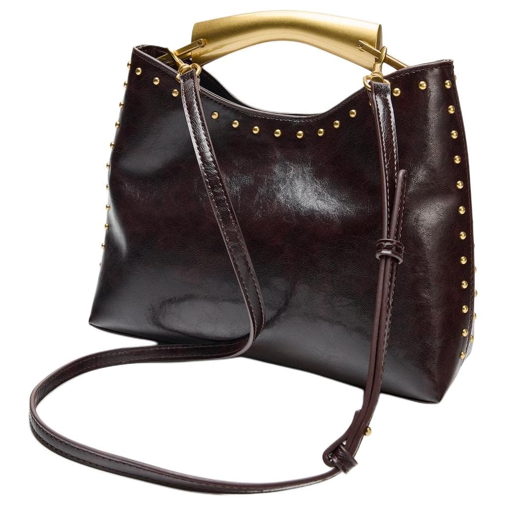 Сумка zara Сумки Коричневый Унисекс - изображение 2
