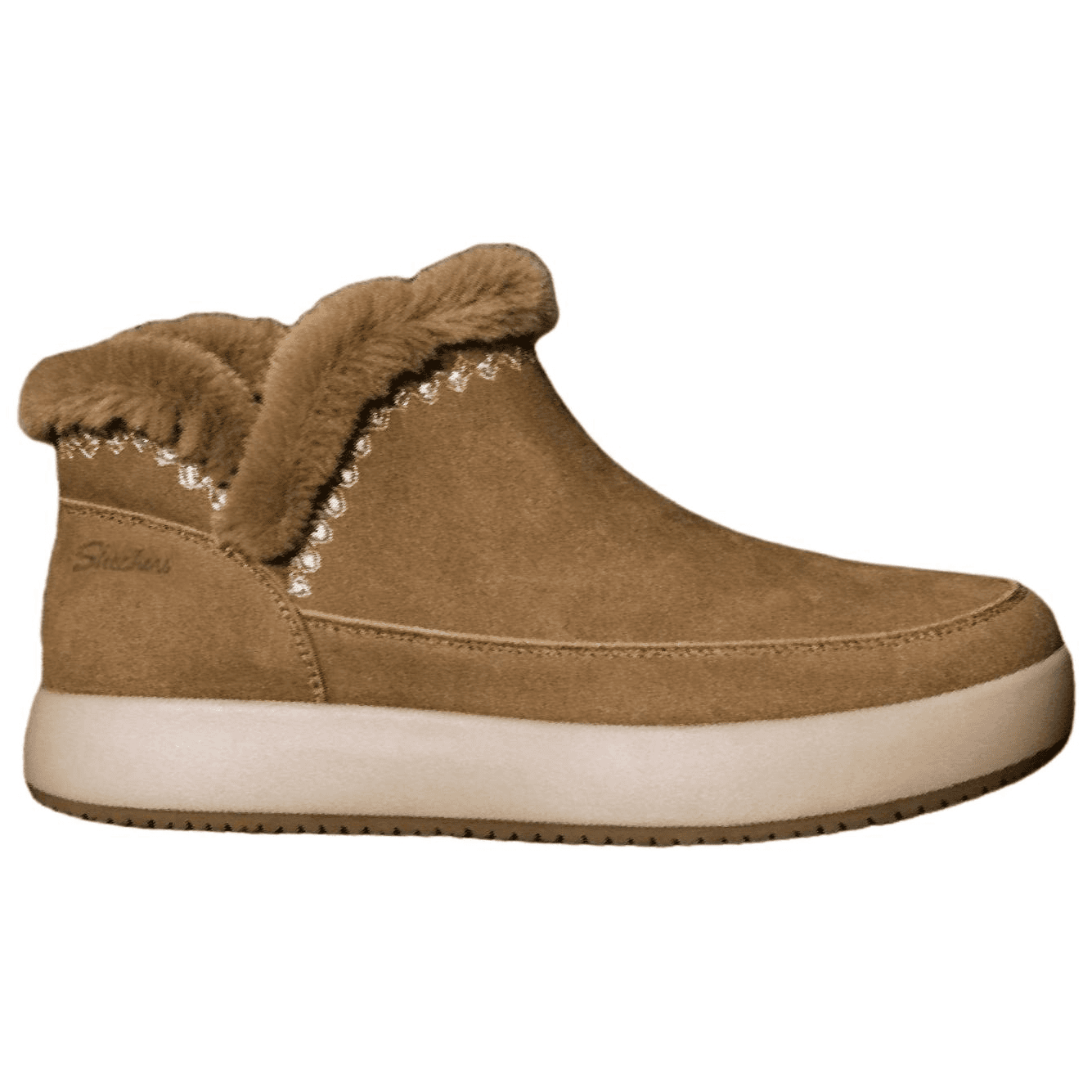 Ботинки зимние Skechers Slip-ins Зимний Ботинки Винтажная модель Флисовая подкладка Fluffy Ботинки Модный Теплоизоляционный Сноубутсы - изображение 2