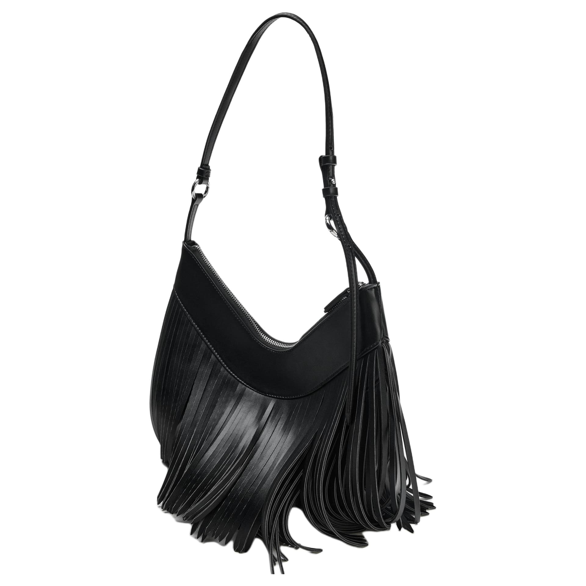 Мини-сумка zara PU (полиуретан) Сумки через плечо Женские Черный - изображение 2