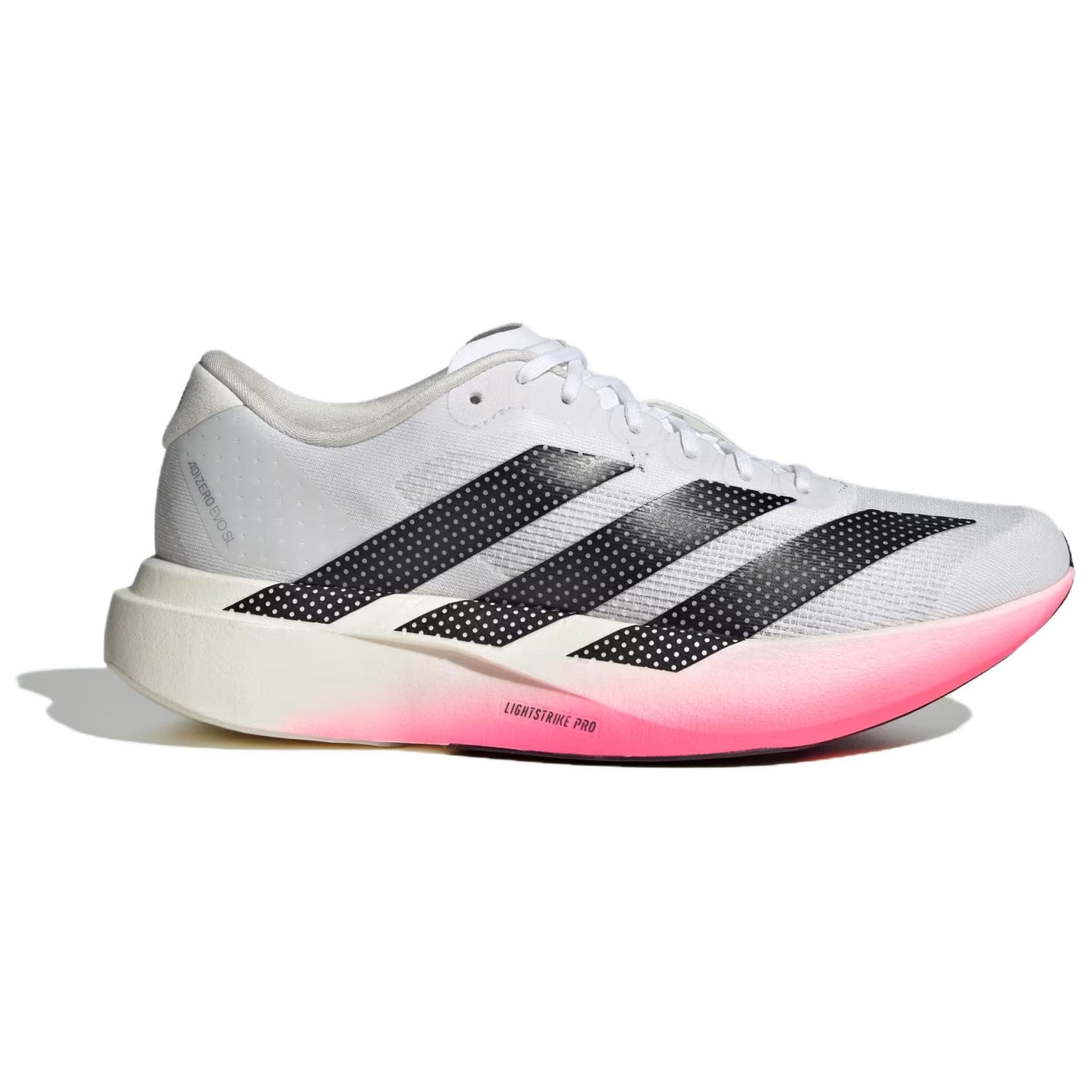 Кроссовки для бега Adidas Adizero EVO SL Беговые кроссовки Низкие Облачный Белый Основной Черный Солнечный Желтый Женские - изображение 2