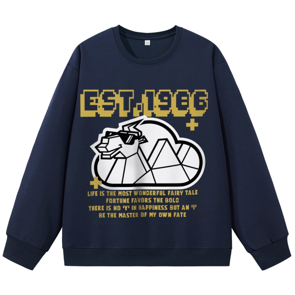 Худи EASTERN CAMEL Темно-синий Унисекс Толстовки - изображение 1