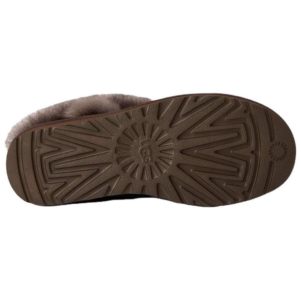 Ботинки зимние UGG Корова Спилок Флисовая Подкладка Удобные Накидные Короткие Ботинки для Снега Женские Темно-Коричневые - изображение 5