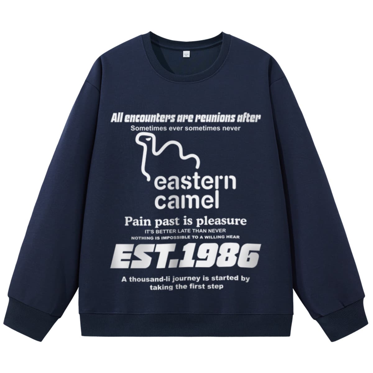 Худи EASTERN CAMEL Темно-синий Унисекс Толстовки - изображение 1