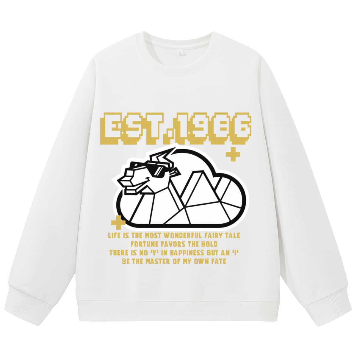Худи EASTERN CAMEL Белый Унисекс Толстовки - изображение 1