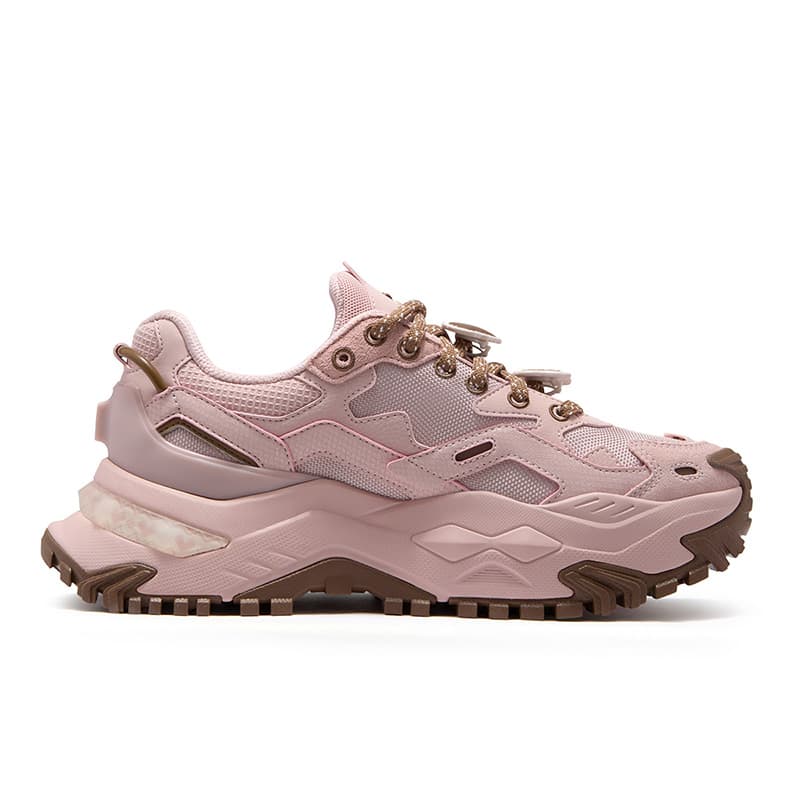Кроссовки FILA FUSION Лоу-топы массивные кроссовки женские дым розовый солодово-коричневый - изображение 4