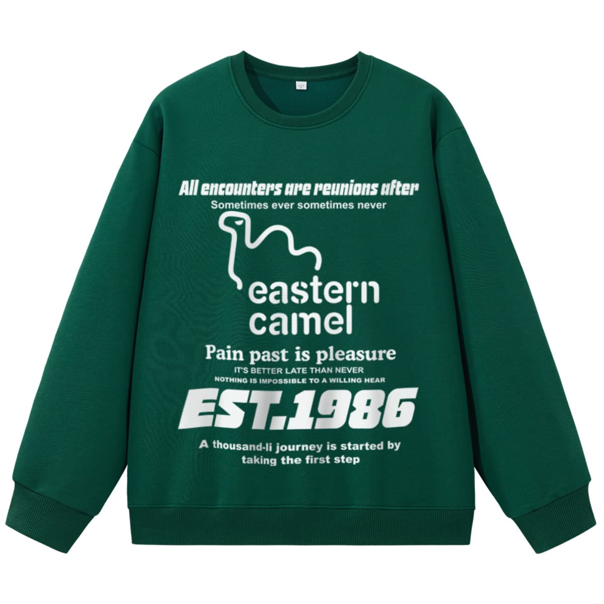 Худи EASTERN CAMEL Зелёный Унисекс Толстовки - изображение 1