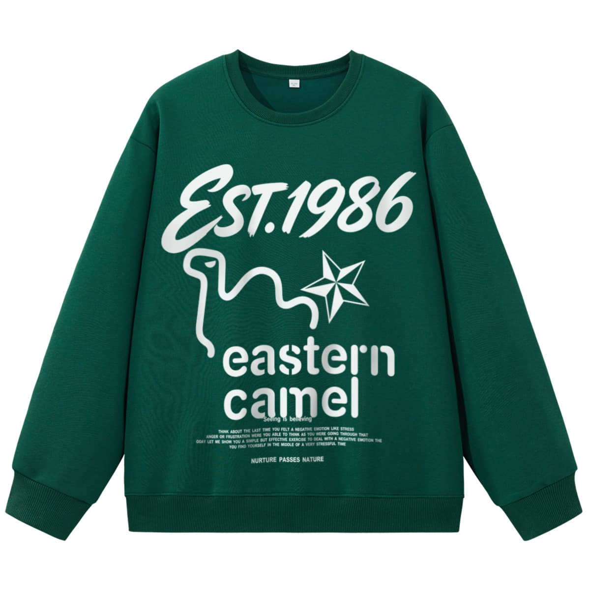 Худи EASTERN CAMEL Зелёный Унисекс Толстовки - изображение 1