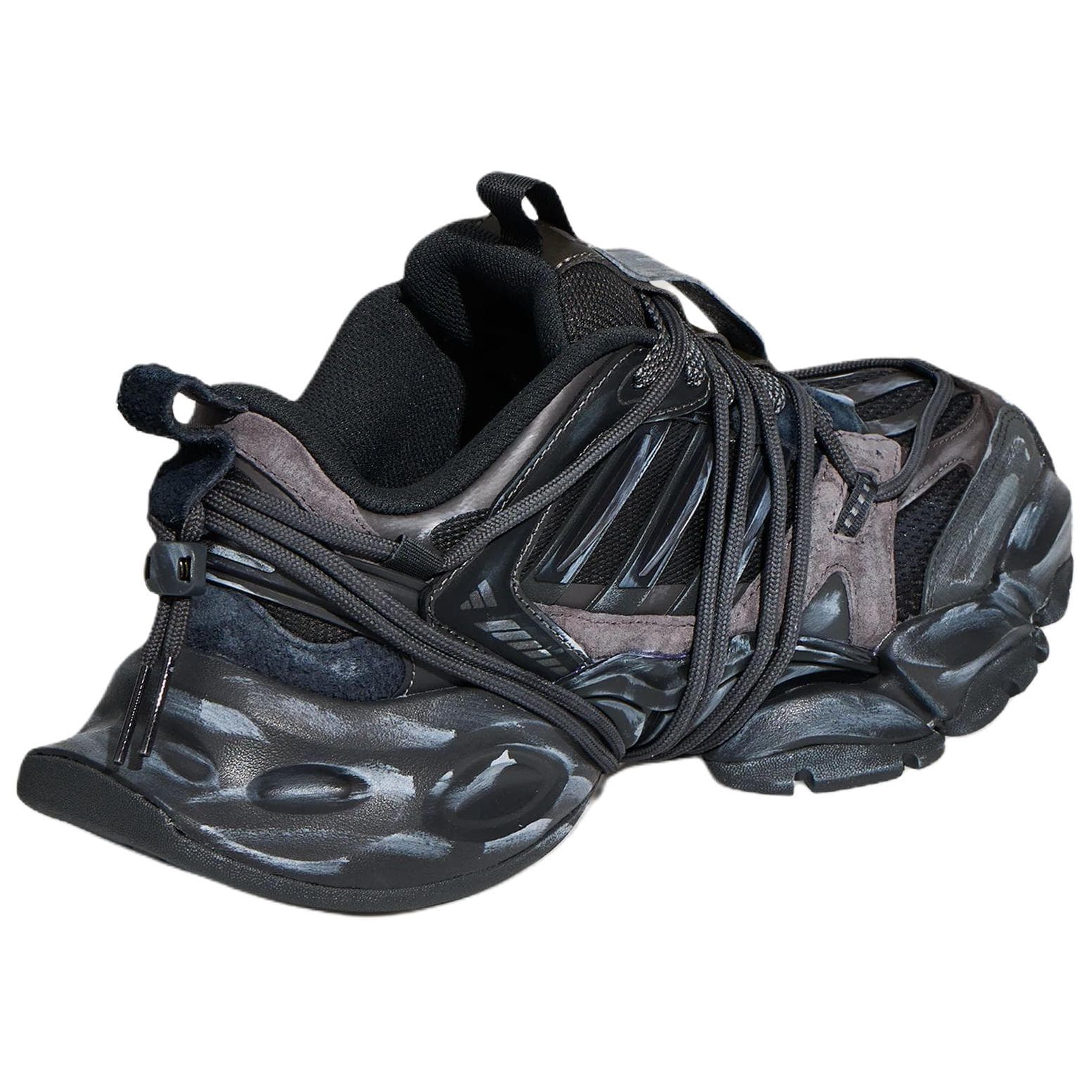 Кроссовки Adidas XLG RUNNER DELUXE 2,0 Лоу-топы Массивные кроссовки Унисекс Черно-серый - изображение 4