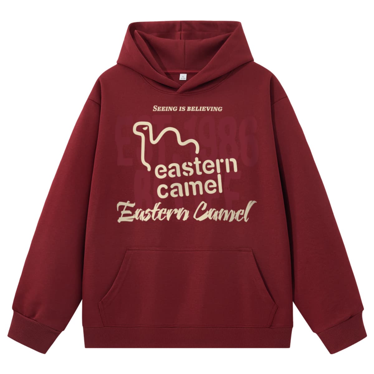 Худи EASTERN CAMEL Бургундский Унисекс Толстовки - изображение 1