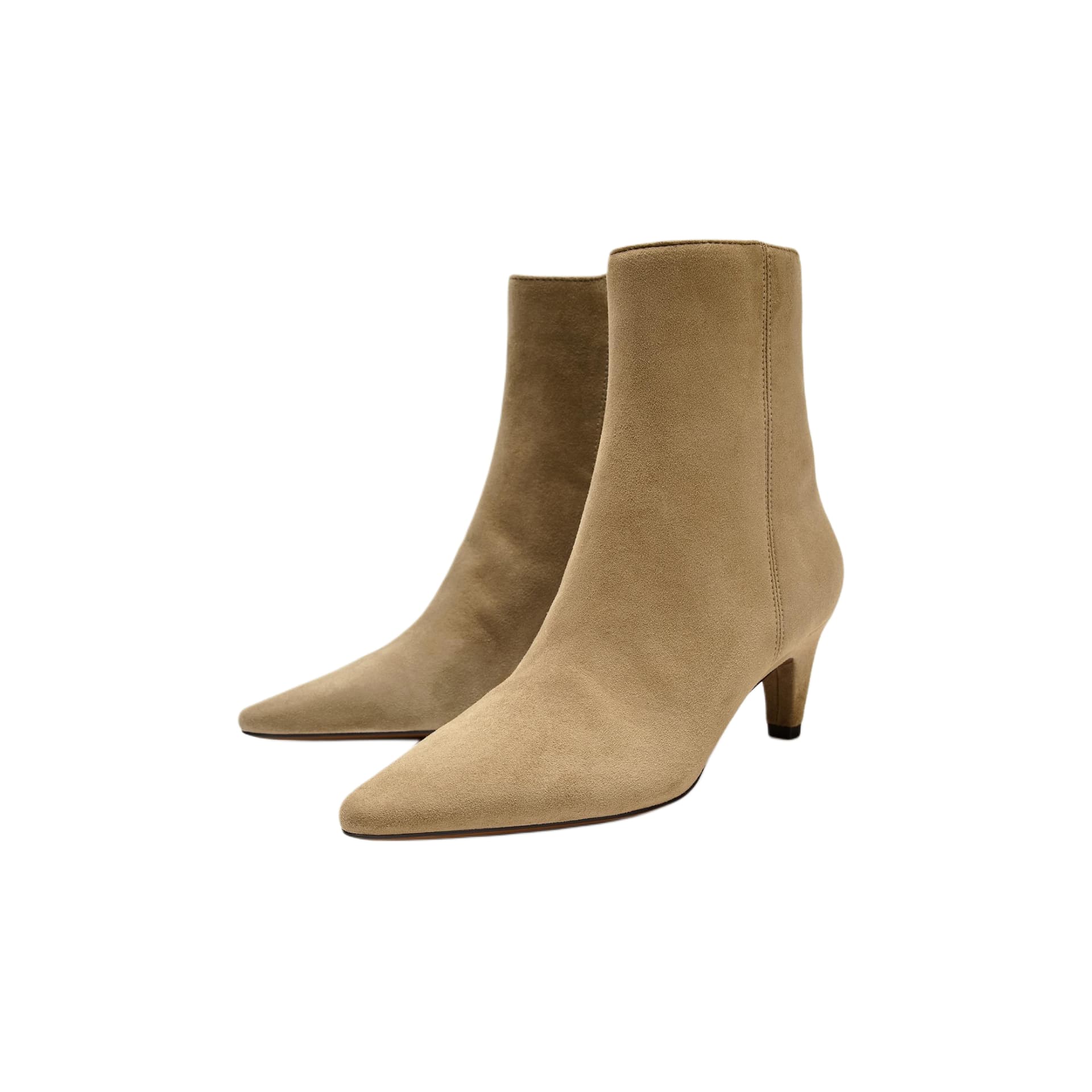 Сапоги zara Ботильоны Тауповый Женские - изображение 2