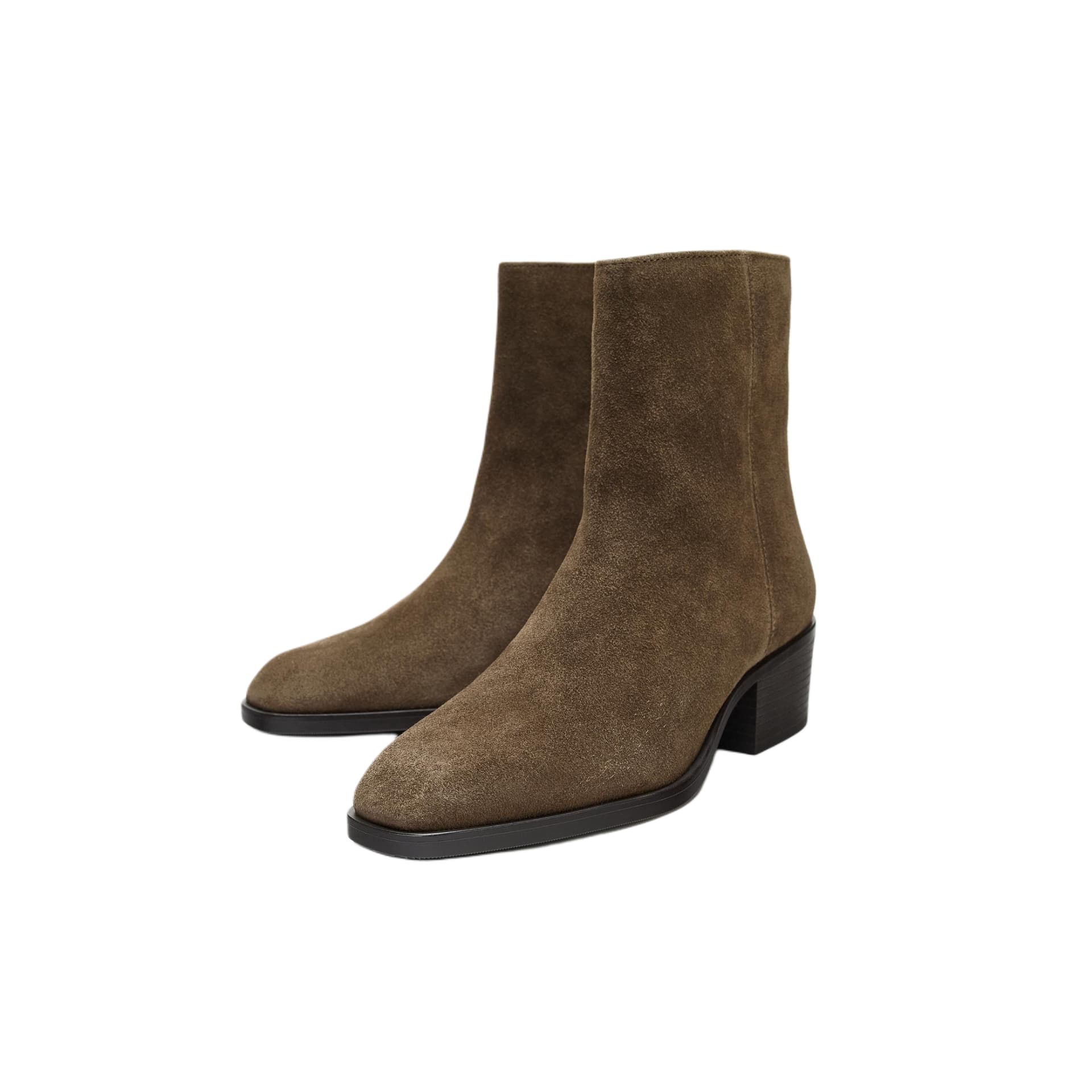 Сапоги ZARA Коровья кожа Коровья кожа Ботильоны Женские - изображение 2