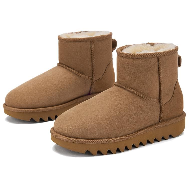 Ботинки зимние Hotwind Спилок коровья Флисовая подкладка Овчина Casual Boots Короткий Сноубутсы Женские - изображение 4
