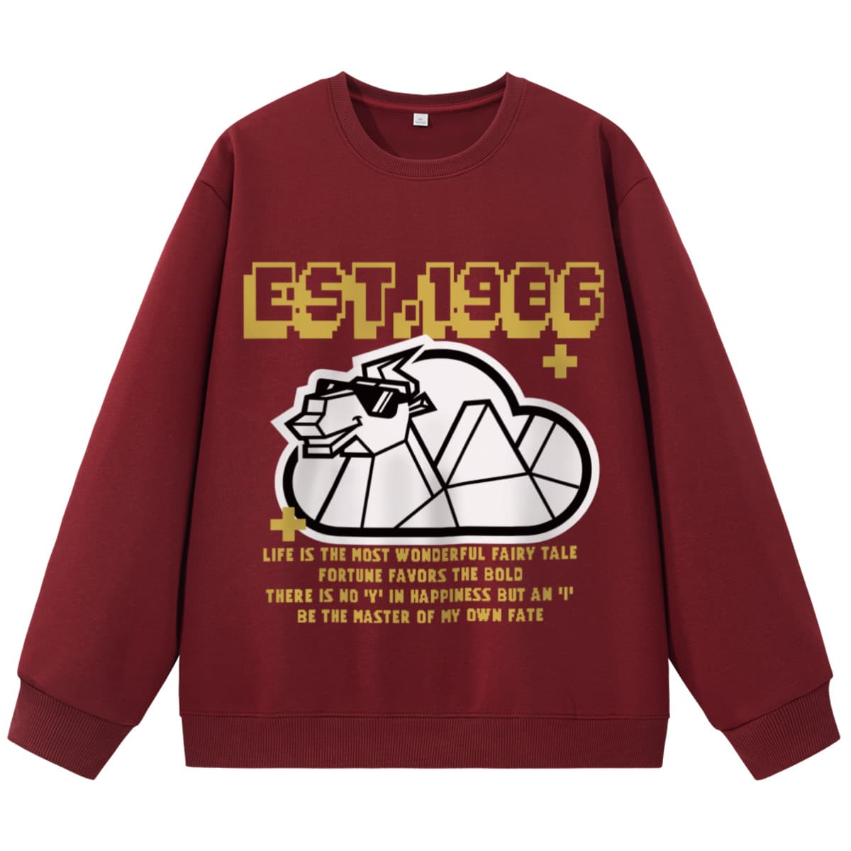 Худи EASTERN CAMEL Бургундский Унисекс Толстовки - изображение 1