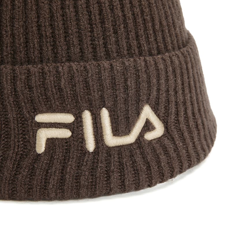 Шапка FILA Эластан Овечья шерсть Полиамид Шапки-бини Унисекс Мулан Коричневый - изображение 5