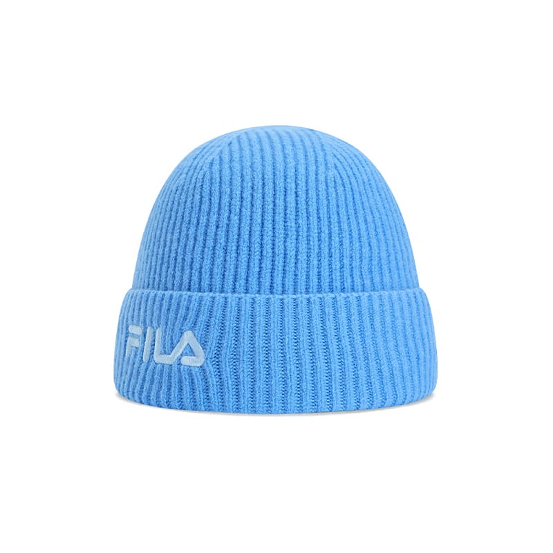 Шапка FILA Эластан Овечья шерсть Полиамид Шапки-бини Унисекс Церулеан - изображение 1