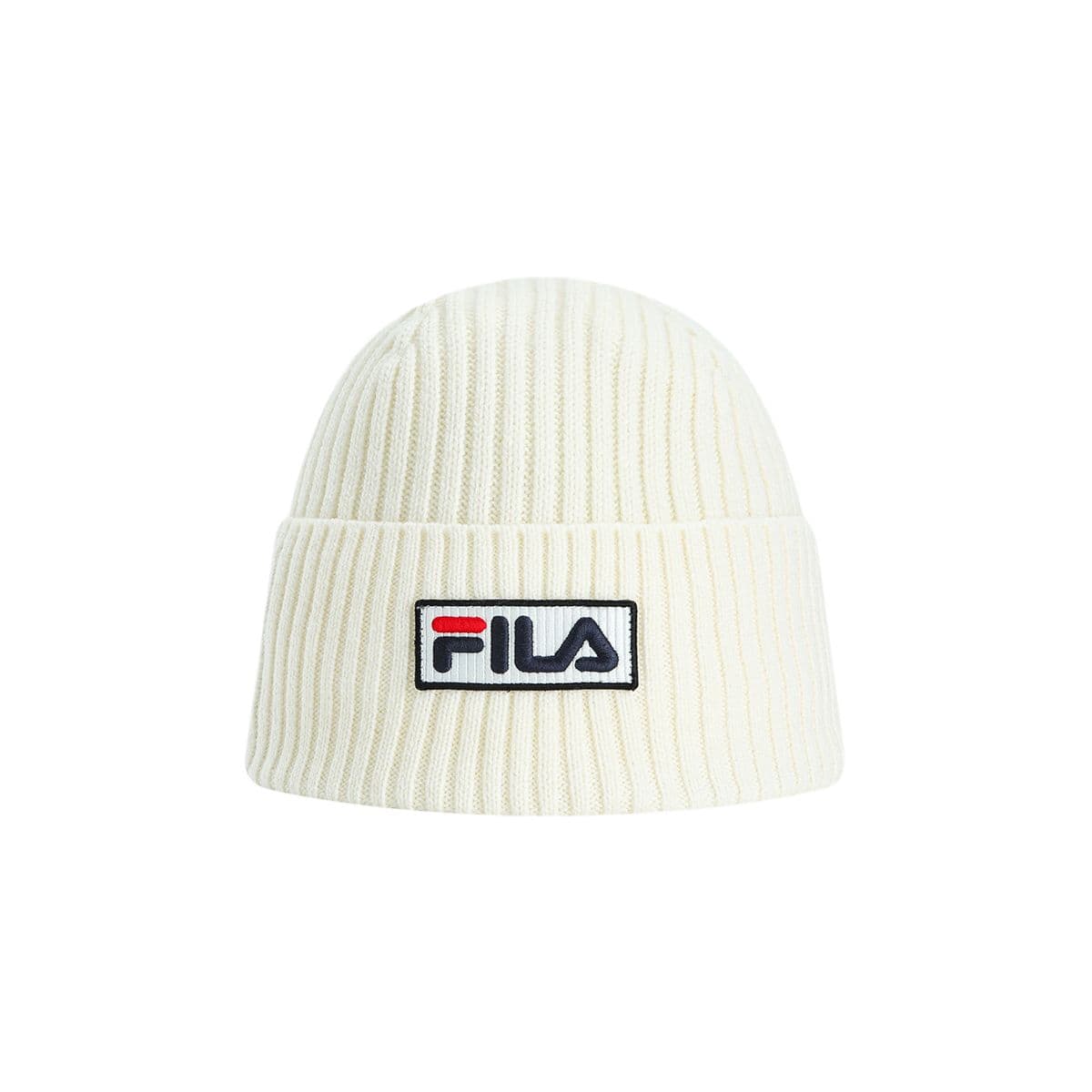 Шапка FILA Акриловая овечья шерсть шерсть полиэстеровое волокно шапка-бини унисекс облачно-белый - изображение 2