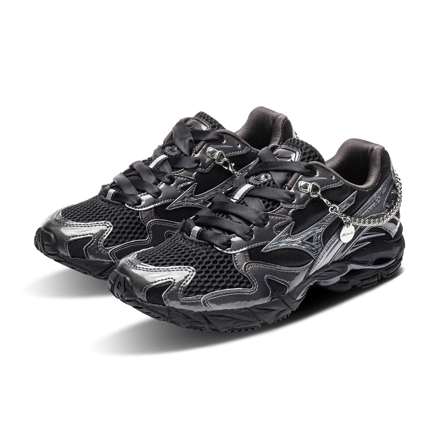 Кроссовки Mizuno Wave Rider 10 Лоу-топы Повседневная обувь Женские Черный - изображение 4