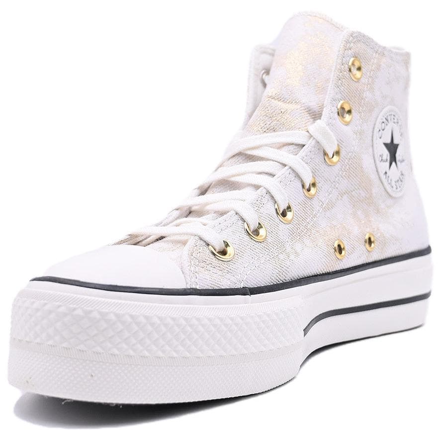 Кеды Converse Chuck TAYLOR All Star Lift Хай-топы Кеды Женские Желтый белый - изображение 4